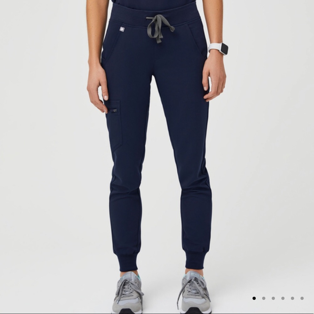 FIGS Navy Zamora Jogger Scrub Pants (Medium-Tall)